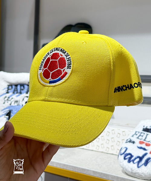 Gorra personalizada amarilla de la selección de Colombia