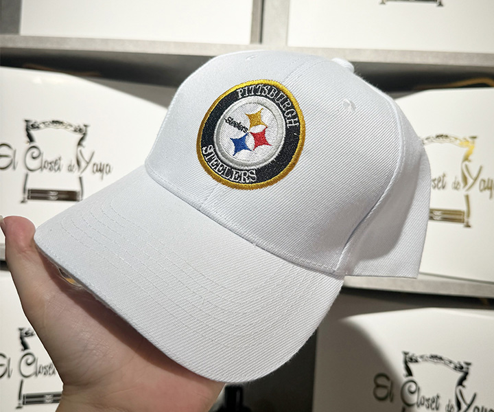 Gorra personalizada blanca de Pittsburgh Steelers - 152