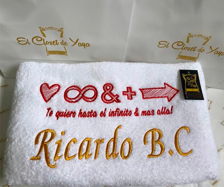 Toalla personalizada para matrimonio de fórmula del amor - 362