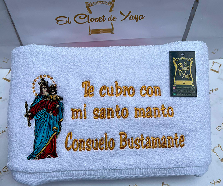 Toalla personalizada de Virgen de Carmen - 386