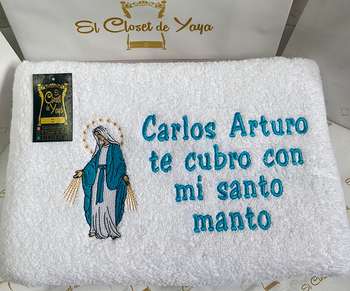 Toalla personalizada de Virgen la milagrosa - 387